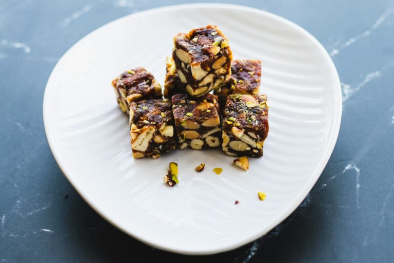 Healthy sugar-free snacks on a bowl