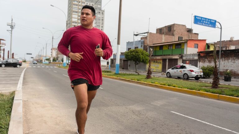 Person jogging for heart health