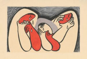 Good vs bad cholesterol illustration