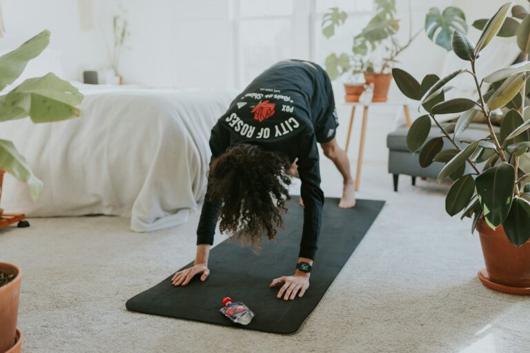 Warm-up stretching before a heart-healthy workout